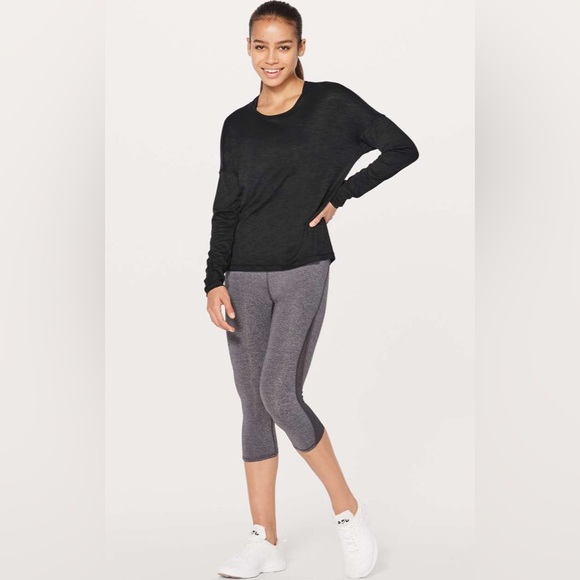 Lululemon Get Set Long Sleeve
Heathered Black / Black - Picture 2 of 9